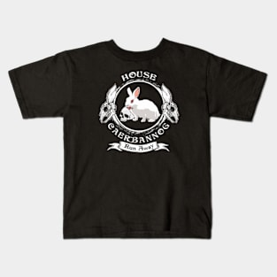 Vorpal Rabbit Crest (Black Print) Kids T-Shirt